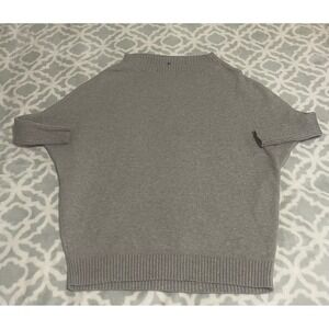 Fashion Nova Light Gray Mock Neck Dolman Sleeve Sweater Knit Top Womens MD‎